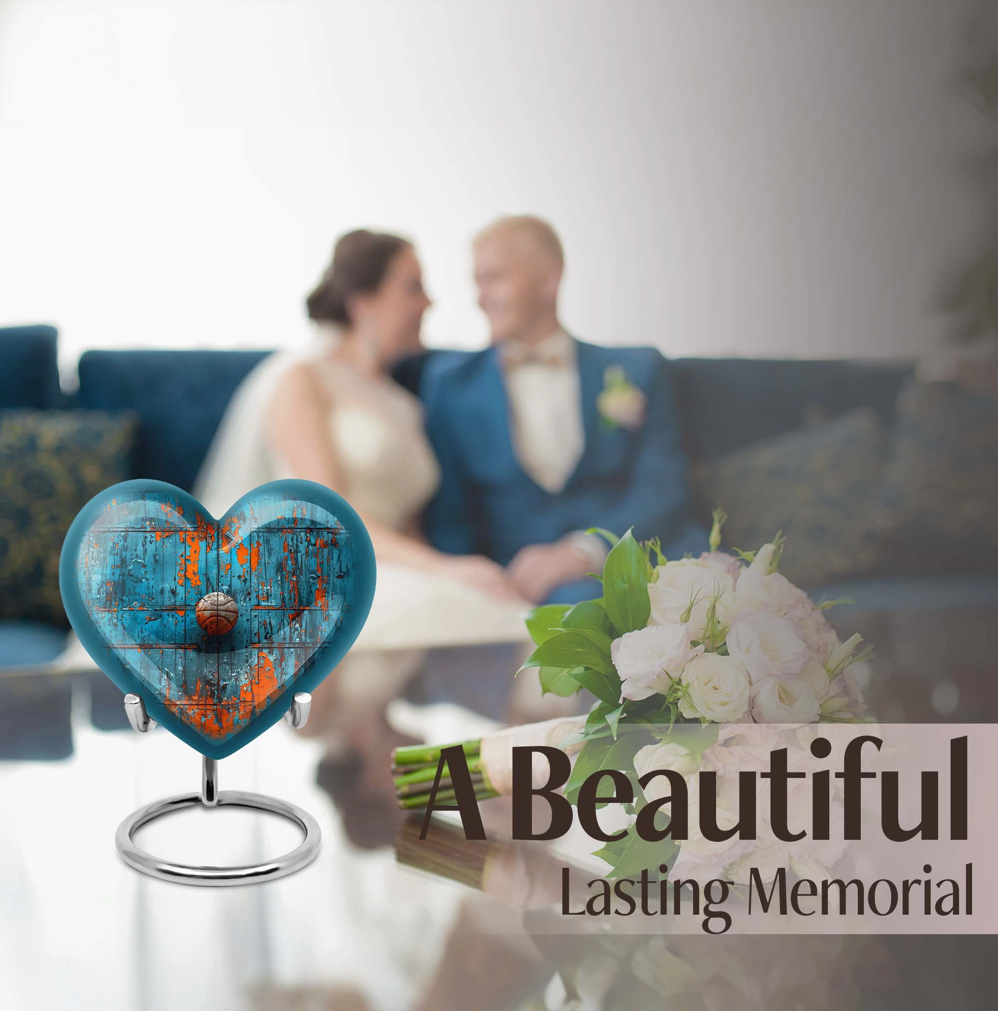 Memories Memorial Large Basketball Urn for Beloved Departed