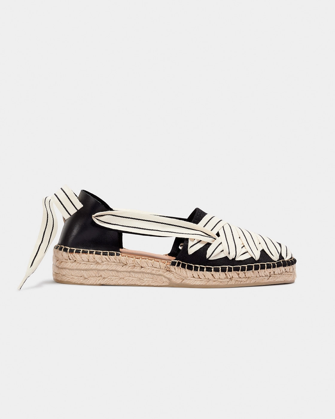 Naguisa Sukha Crudo Black Espadrille