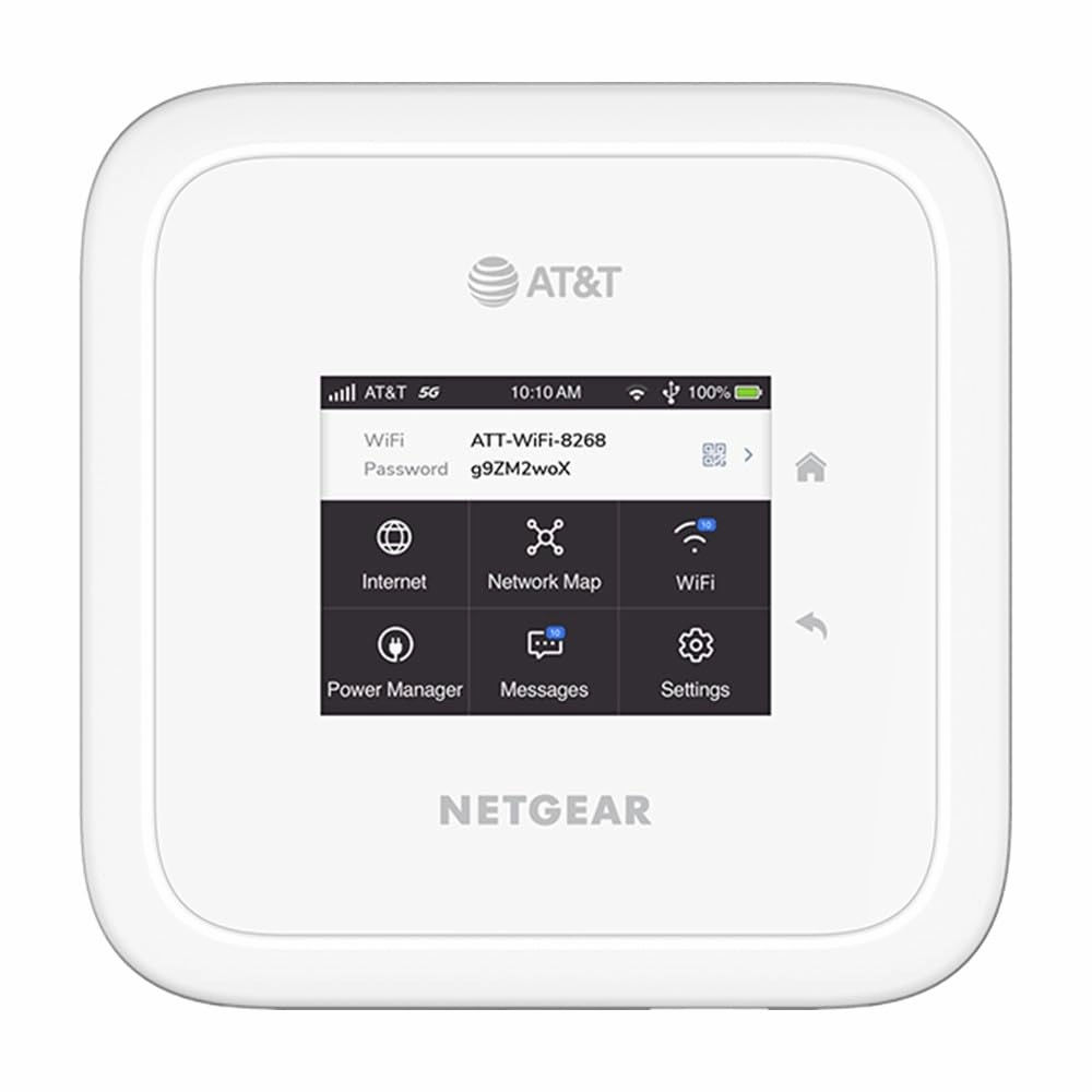NETGEAR Nighthawk M6 5G WiFi 6 Mobile Hotspot Router (MR6110) – Blazing Fast Wireless Hotspot Router, Unlocked, Certified with AT&T and T-Mobile - White