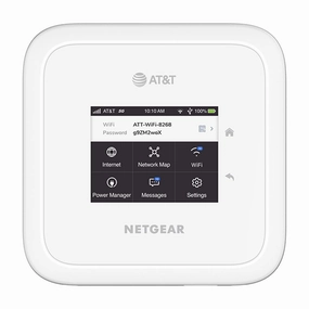 NETGEAR Nighthawk M6 5G WiFi 6 Mobile Hotspot Router (MR6110) – Blazing Fast Wireless Hotspot Router, Unlocked, Certified with AT&T and T-Mobile - White