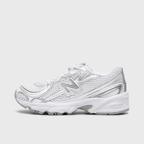 New Balance Children's 740 White / Silver Metallic