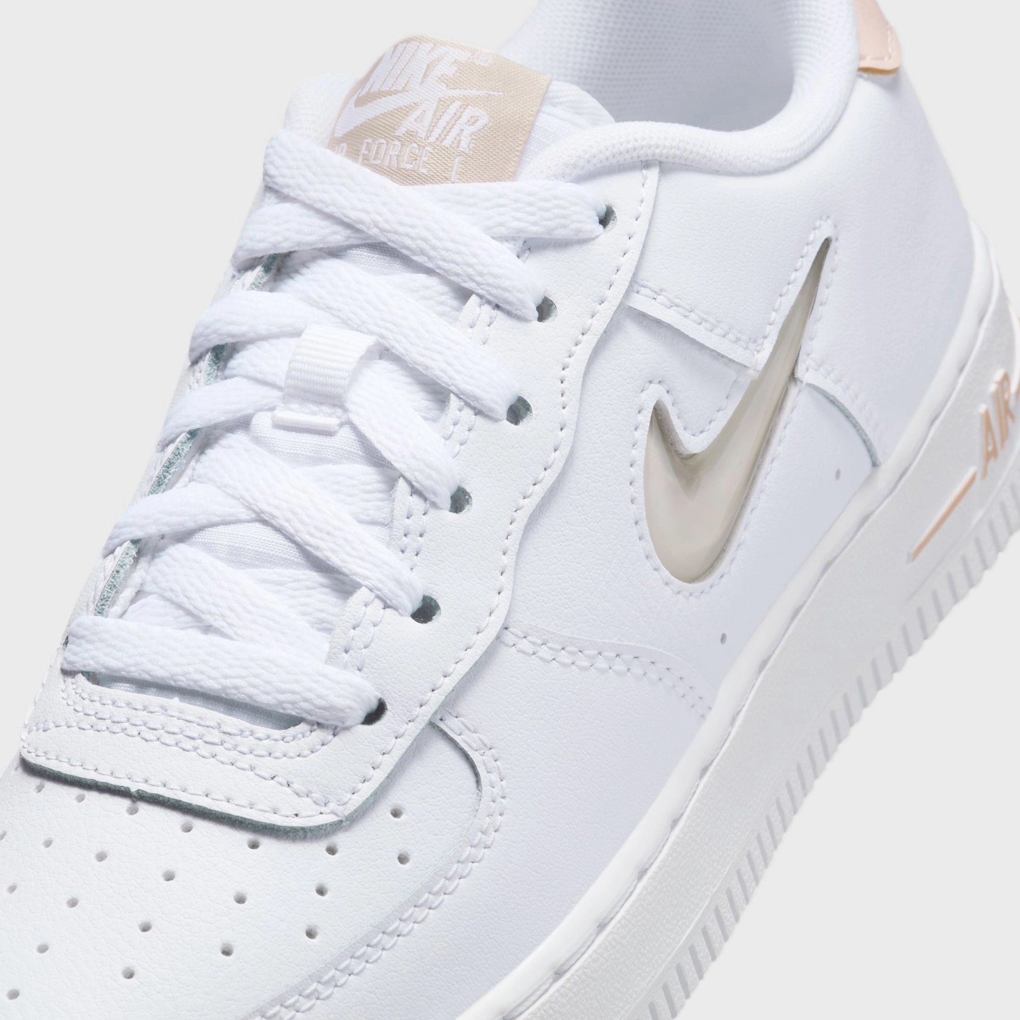 Nike Air Force 1 GS White / Sanddrift