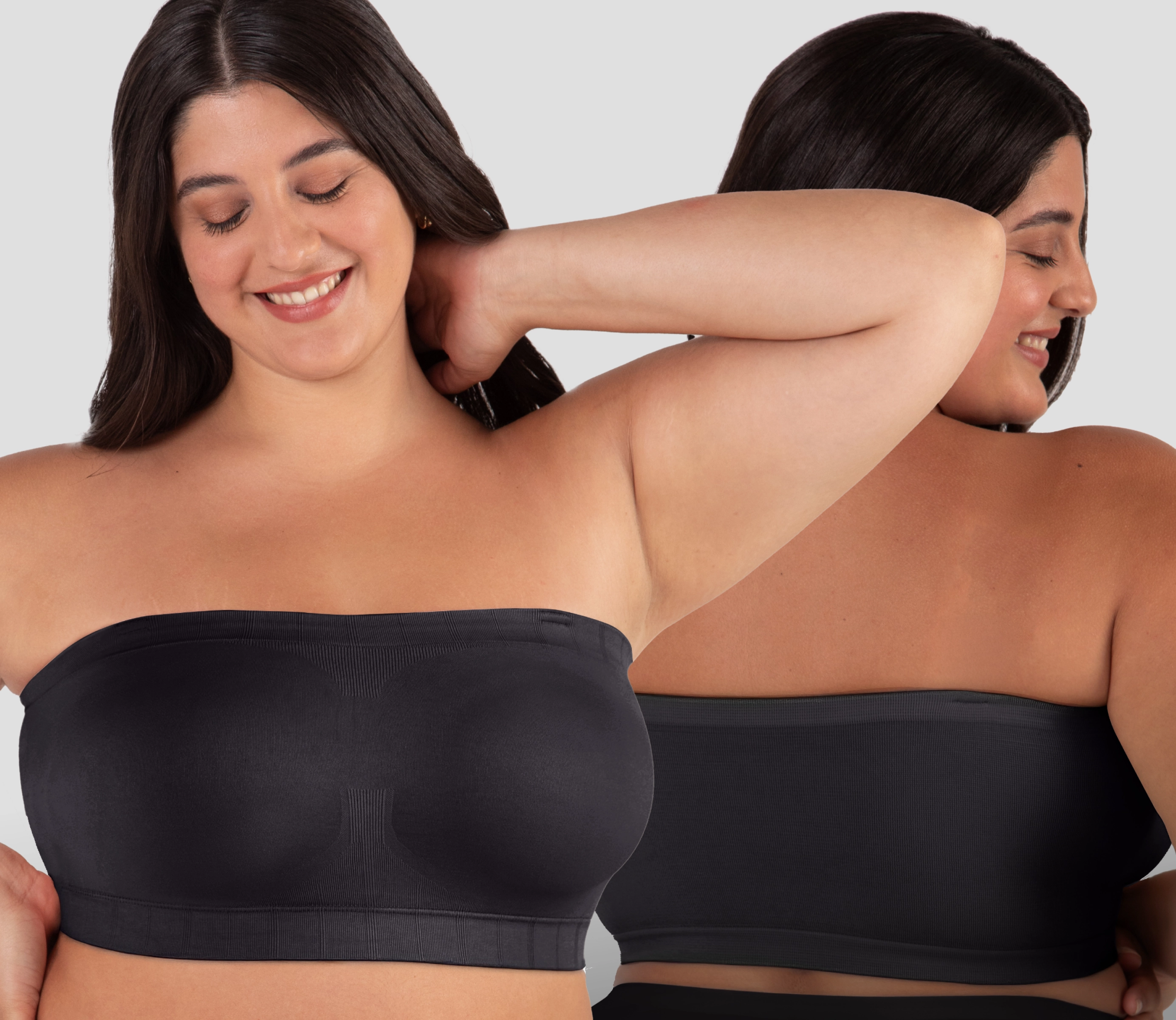 Offer: Truekind® 2-Pack Convertible Strapless Bandeau Bra - 55 percent OFF
