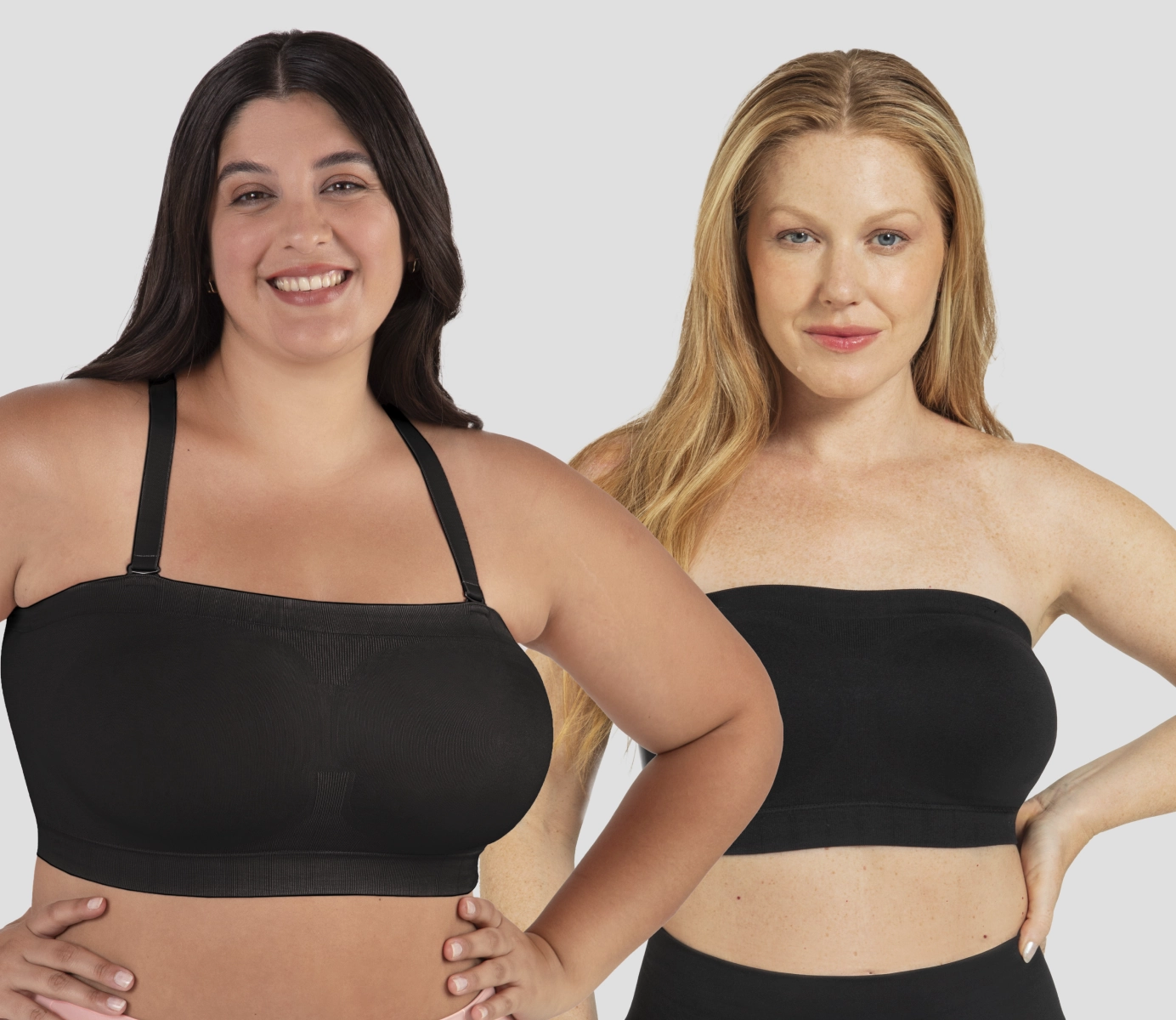 Offer: Truekind® 2-Pack Convertible Strapless Bandeau Bra - 55 percent OFF