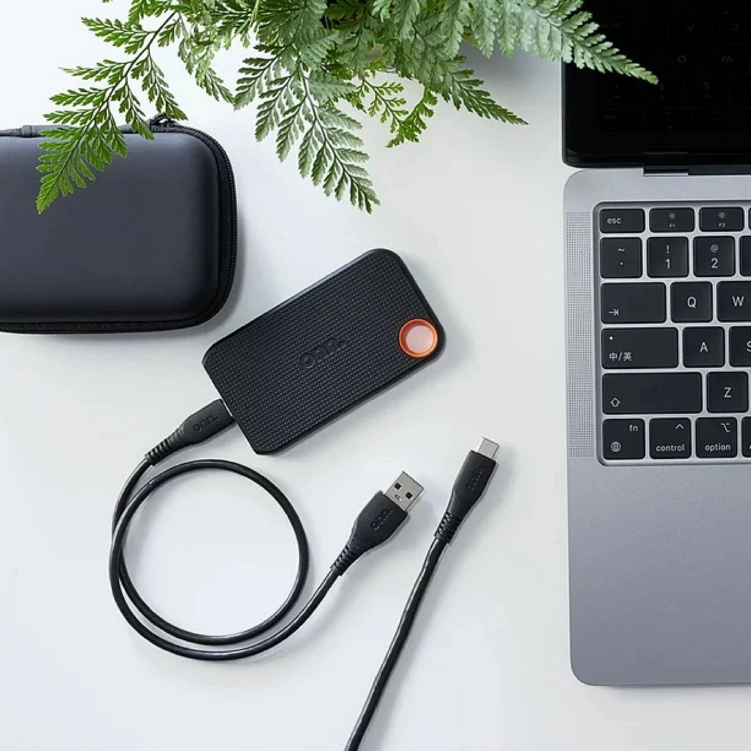 onn. 100111925 250GB Ultra-Fast Portable Solid-State Drive - high-quality
