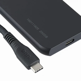 onn. 100111925 250GB Ultra-Fast Portable Solid-State Drive - high-quality
