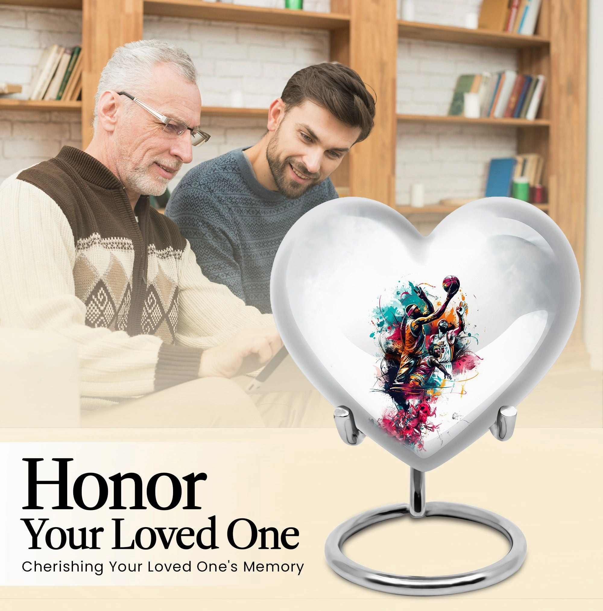 Personalized Basketball Cremation Urn - A Unique Metal Memorial