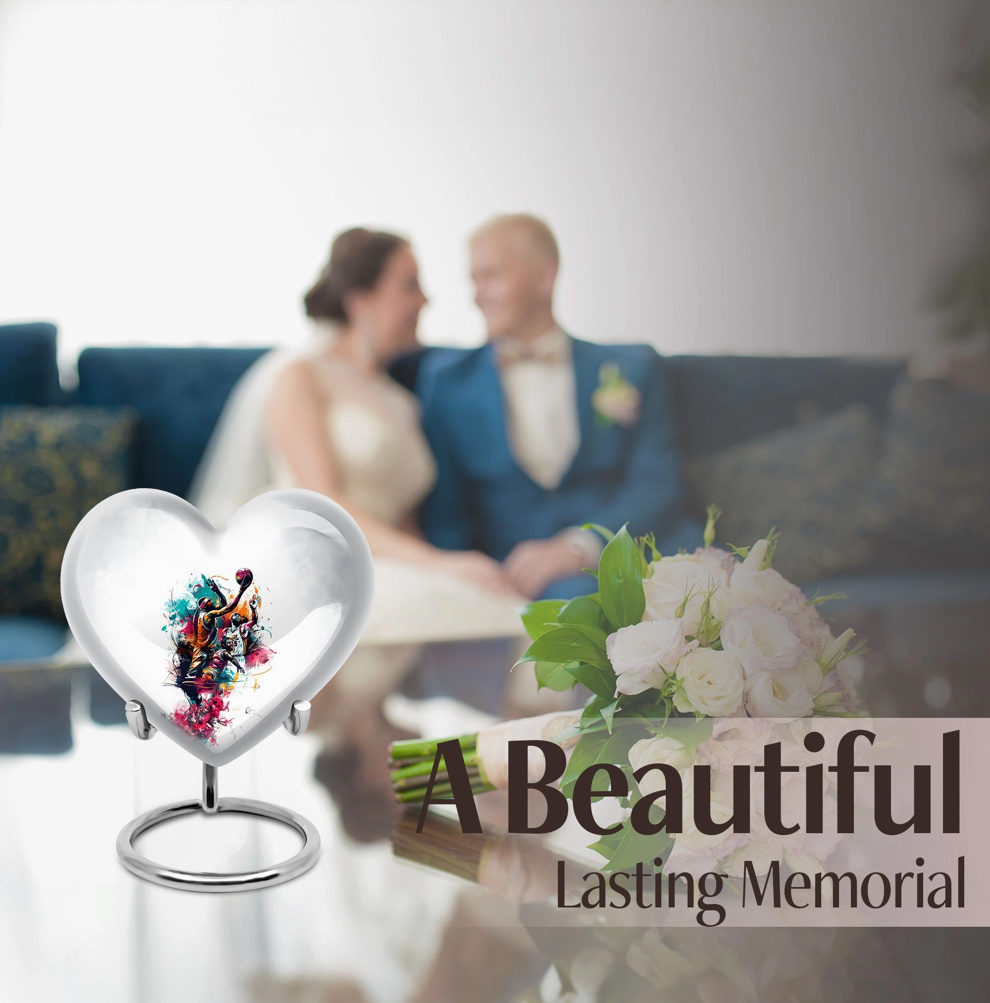 Personalized Basketball Cremation Urn - A Unique Metal Memorial