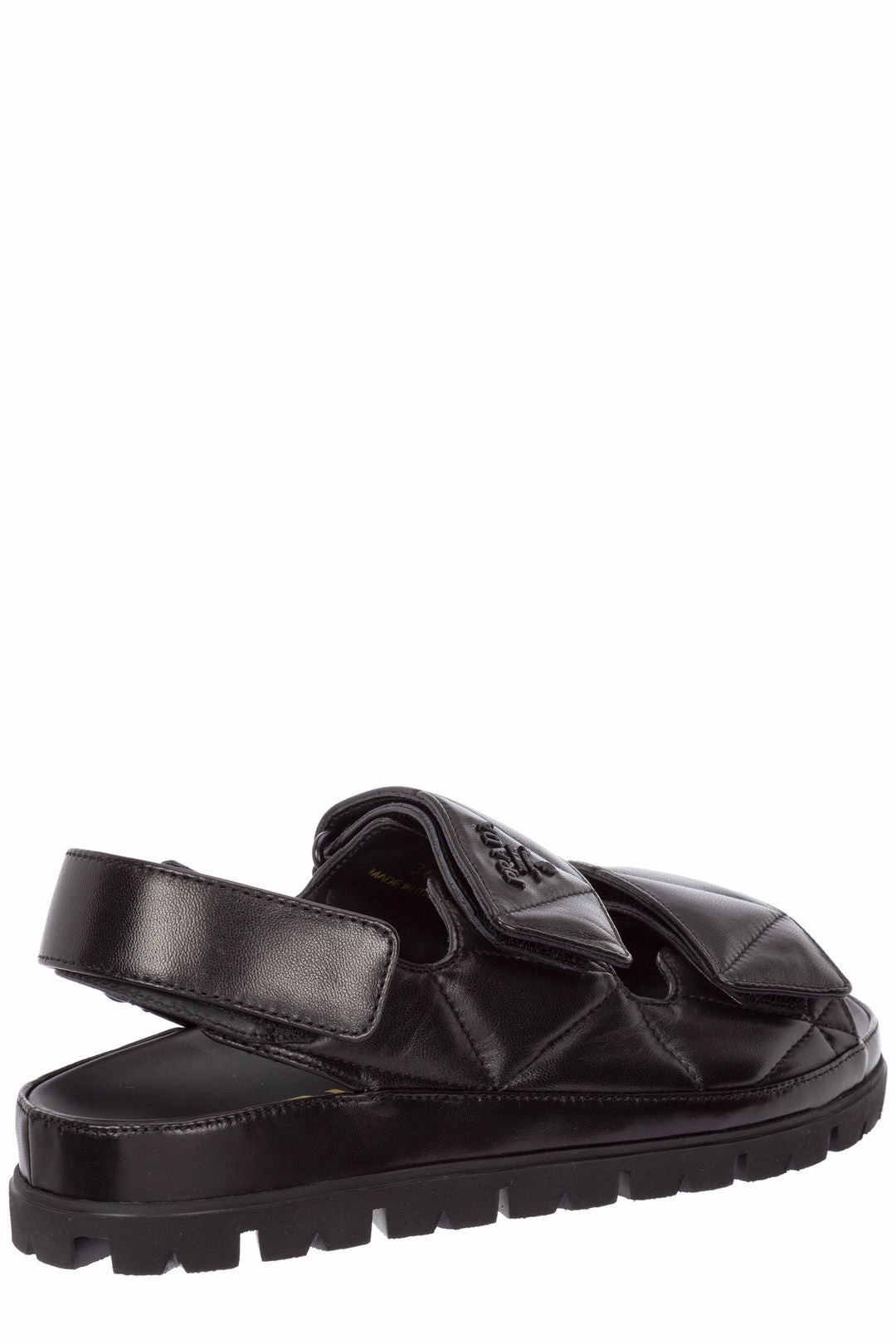Prada Logo Strap Quilted Chunky Sandals