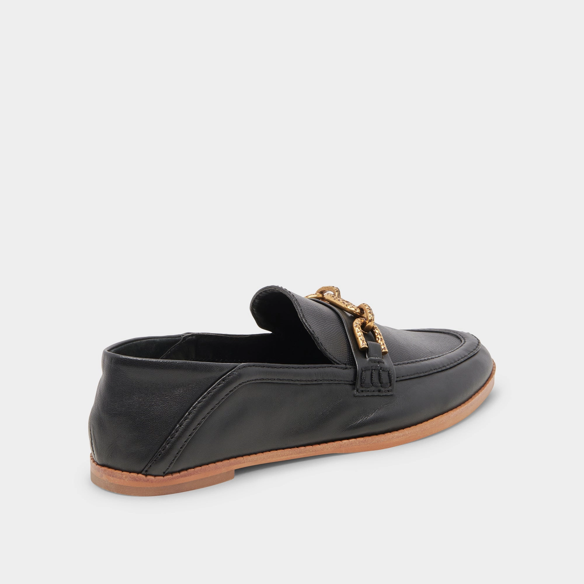 REIGN FLATS BLACK LEATHER - re:vita