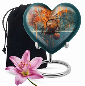Reposeful Remembrance Basketball Cremation Urn for Adult Ashes