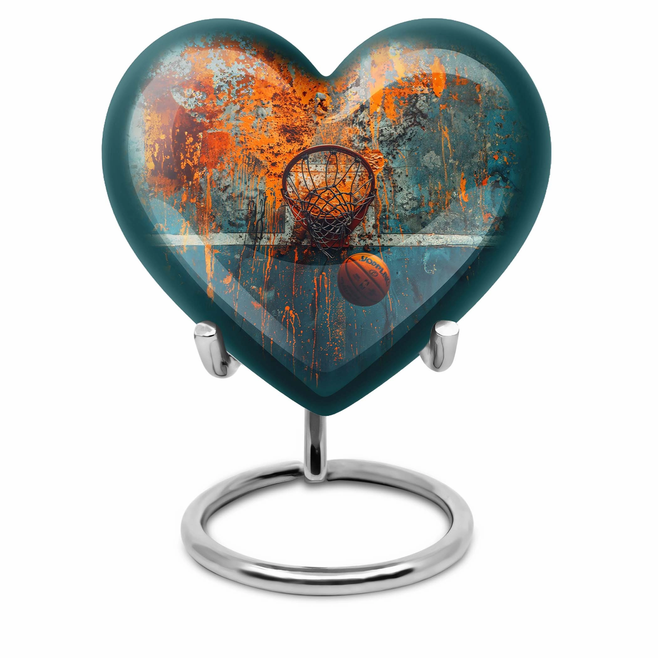 Reposeful Remembrance Basketball Cremation Urn for Adult Ashes