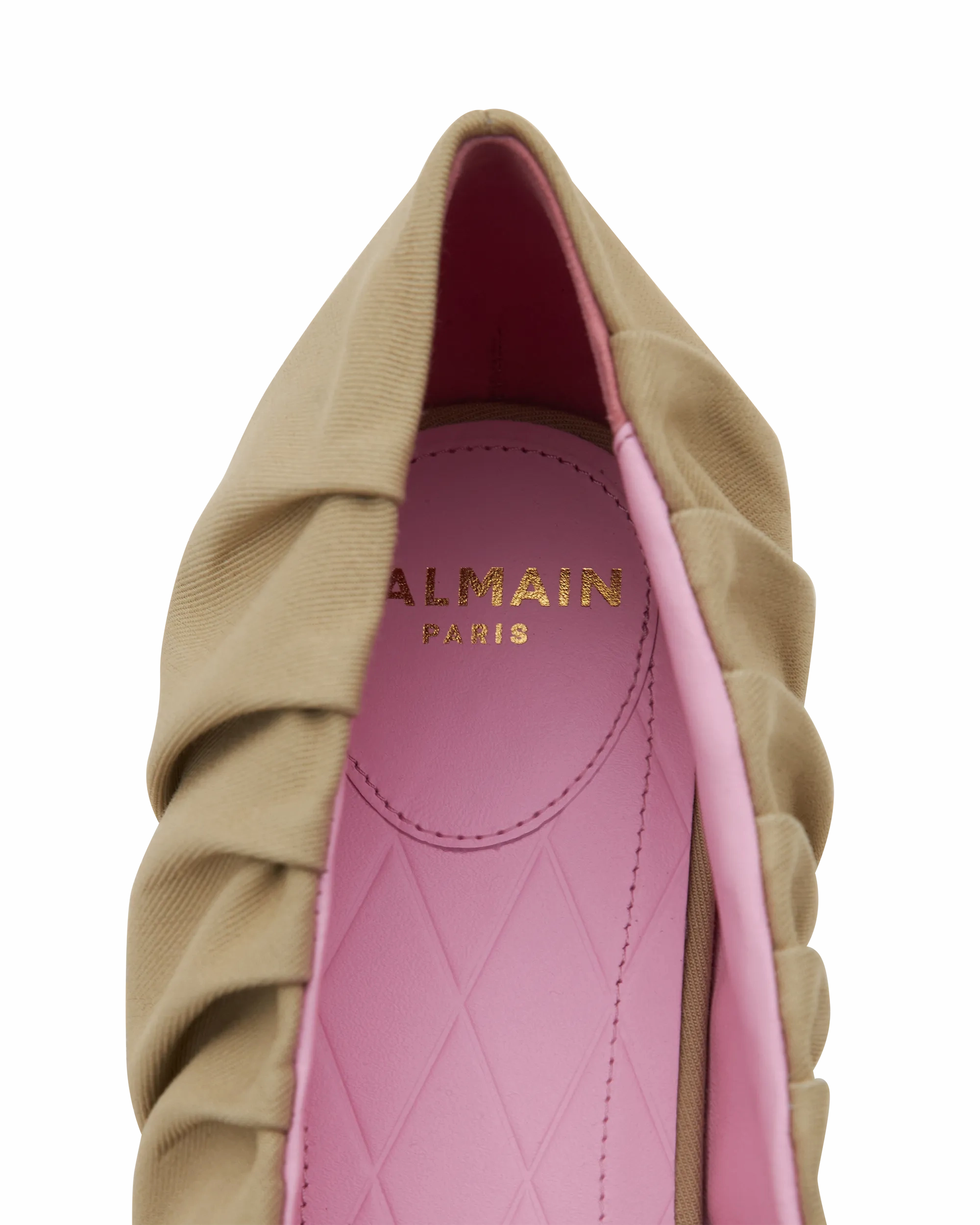 Ruched Canvas Eden Ballerina Flats