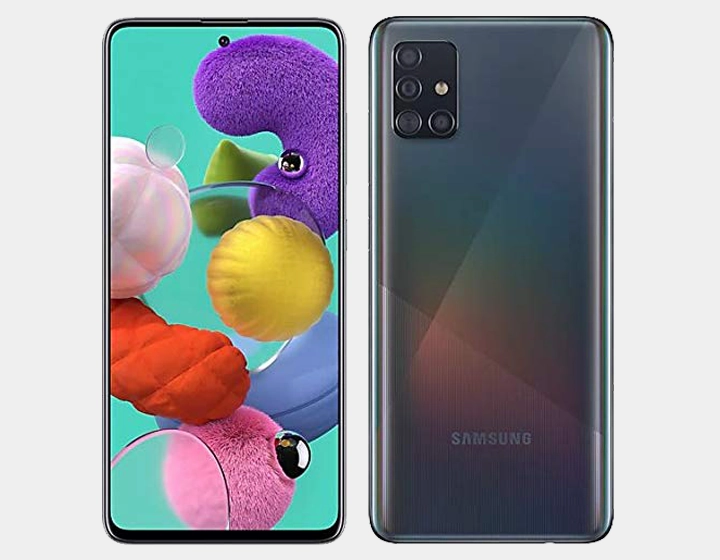 Samsung Galaxy A51 (SM-A515F/DS) Dual SIM 128GB,4GB RAM GSM Unlocked - Prism Crush Black
