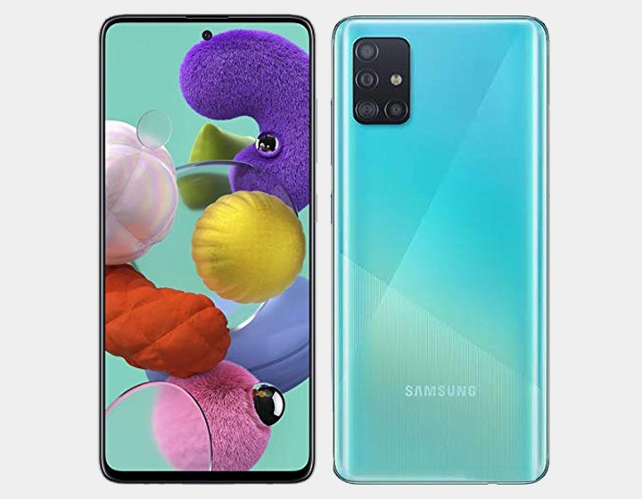 Samsung Galaxy A51 (SM-A515F/DS) Dual SIM 128GB,4GB RAM GSM Unlocked - Prism Crush Blue