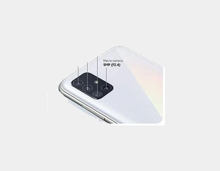 Samsung Galaxy A51 (SM-A515F/DS) Dual SIM 128GB,6GB RAM - Prism Crush White