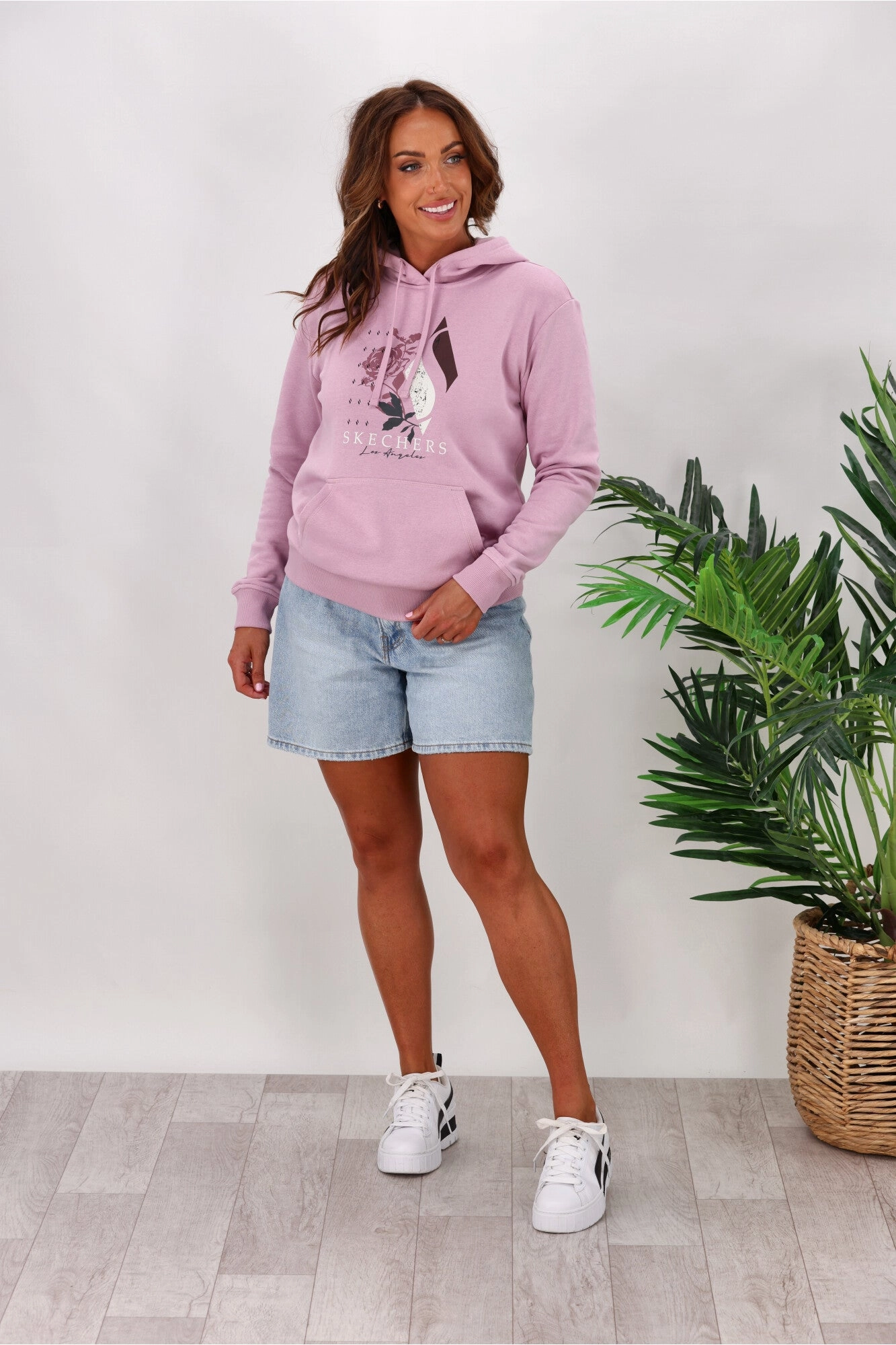Skechers LA Dreams Pullover Hoodie Dawn Pink