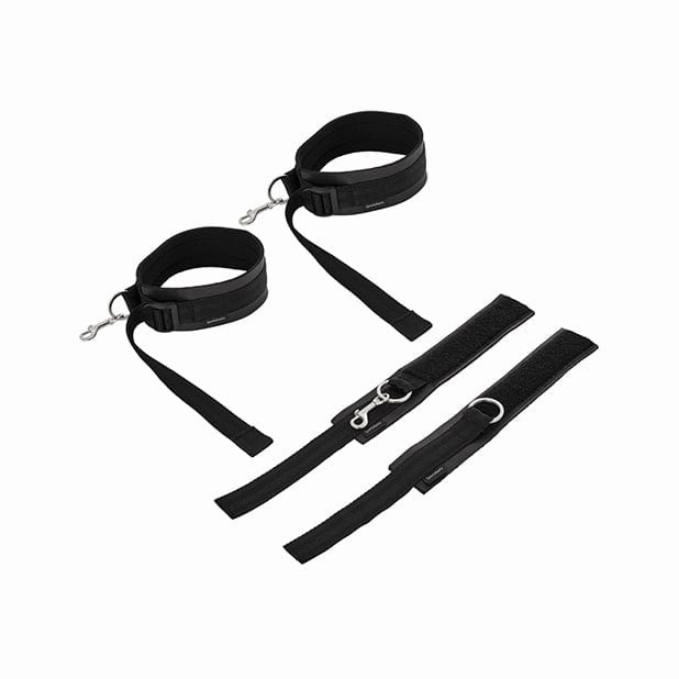 Sportsheets - Thigh and Wrist Cuff Set (Black)