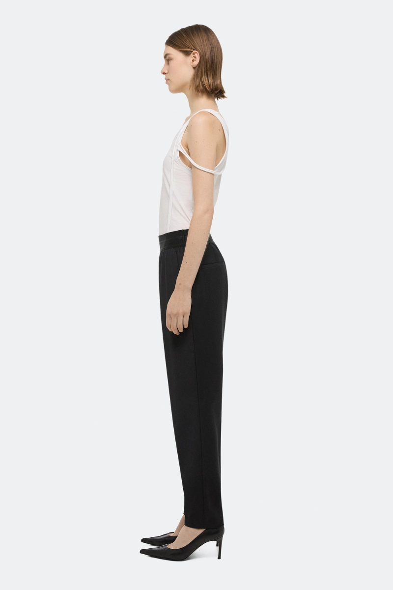 Tapered Wool Trousers