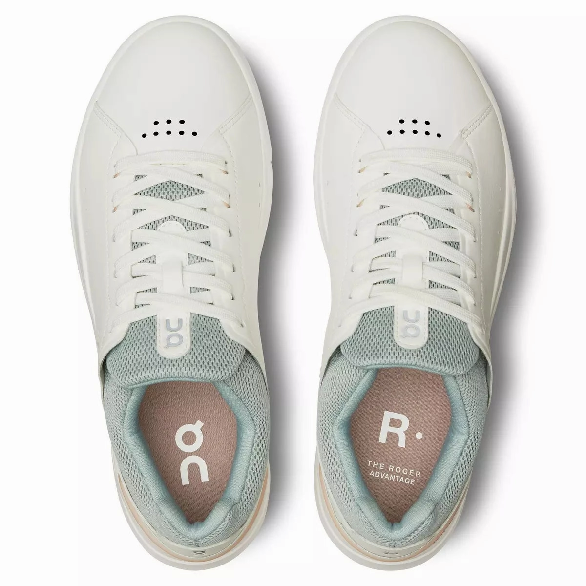 Women's ON The Roger Advantage White/Rosehip